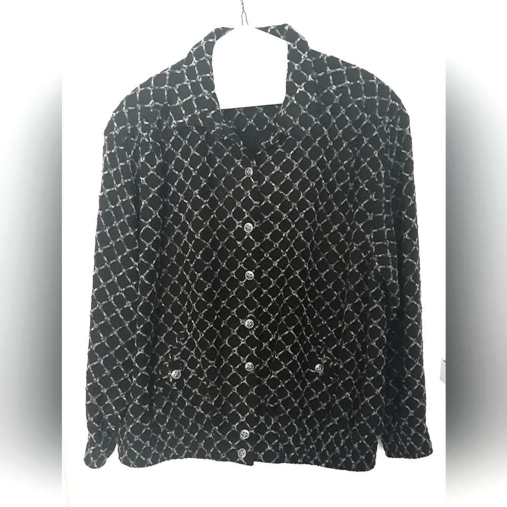 Alfred Dunner Jacket Style Sweater with Pockets